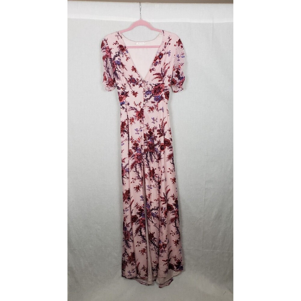 Willow & Clay Dress Burnt Velvet Pink Floral Long Ethereal Whimsy  Regencycore